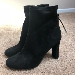 Sam Edelman Black Suede Booties Size 7.5/8 💫